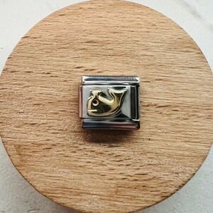 Whale Italian Charm Bracelet Link